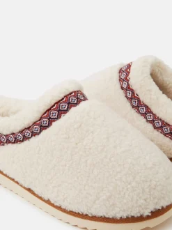 Accessorize Borg Mule Slippers
