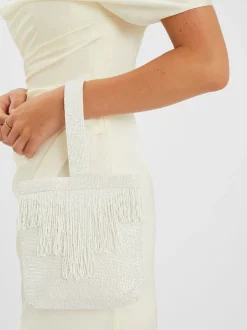 Accessorize Bridal Beaded Fringe Bag