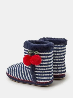 Accessorize Cherry Stripe Slipper Boots