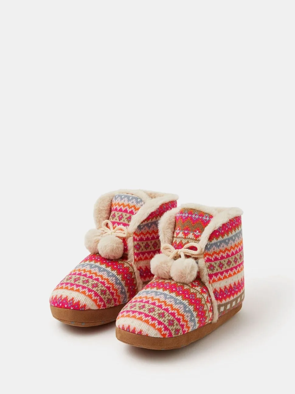 Accessorize Fair Isle Slipper Boots