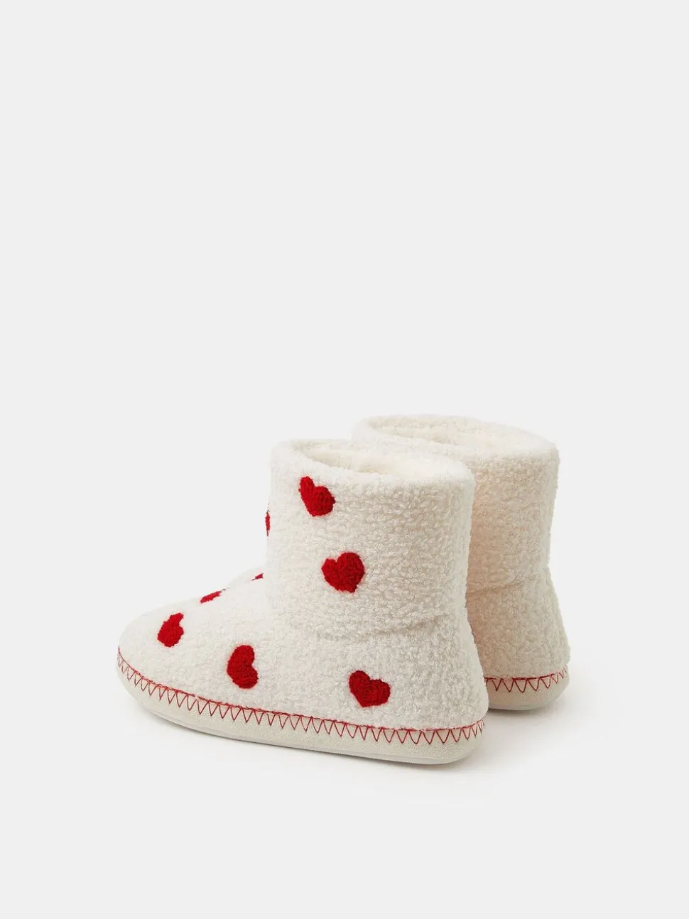 Accessorize Heart Print Slipper Boots