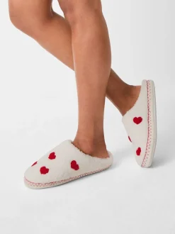 Accessorize Heart Teddy Mule Slippers