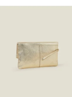 Accessorize Leather Fold Over Clutch