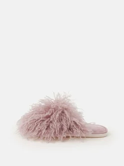 Accessorize Shaggy Faux Fur Slippers