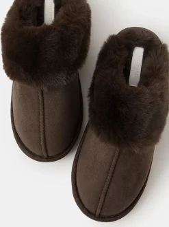 Accessorize Suedette Mule Slippers