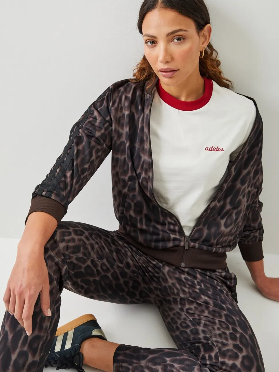 adidas Essentials 3-Stripes Tracksuit Animal Aop