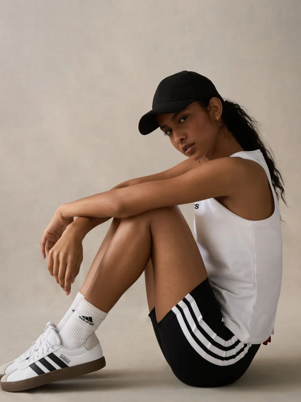 adidas fietsshort met 3 strepen