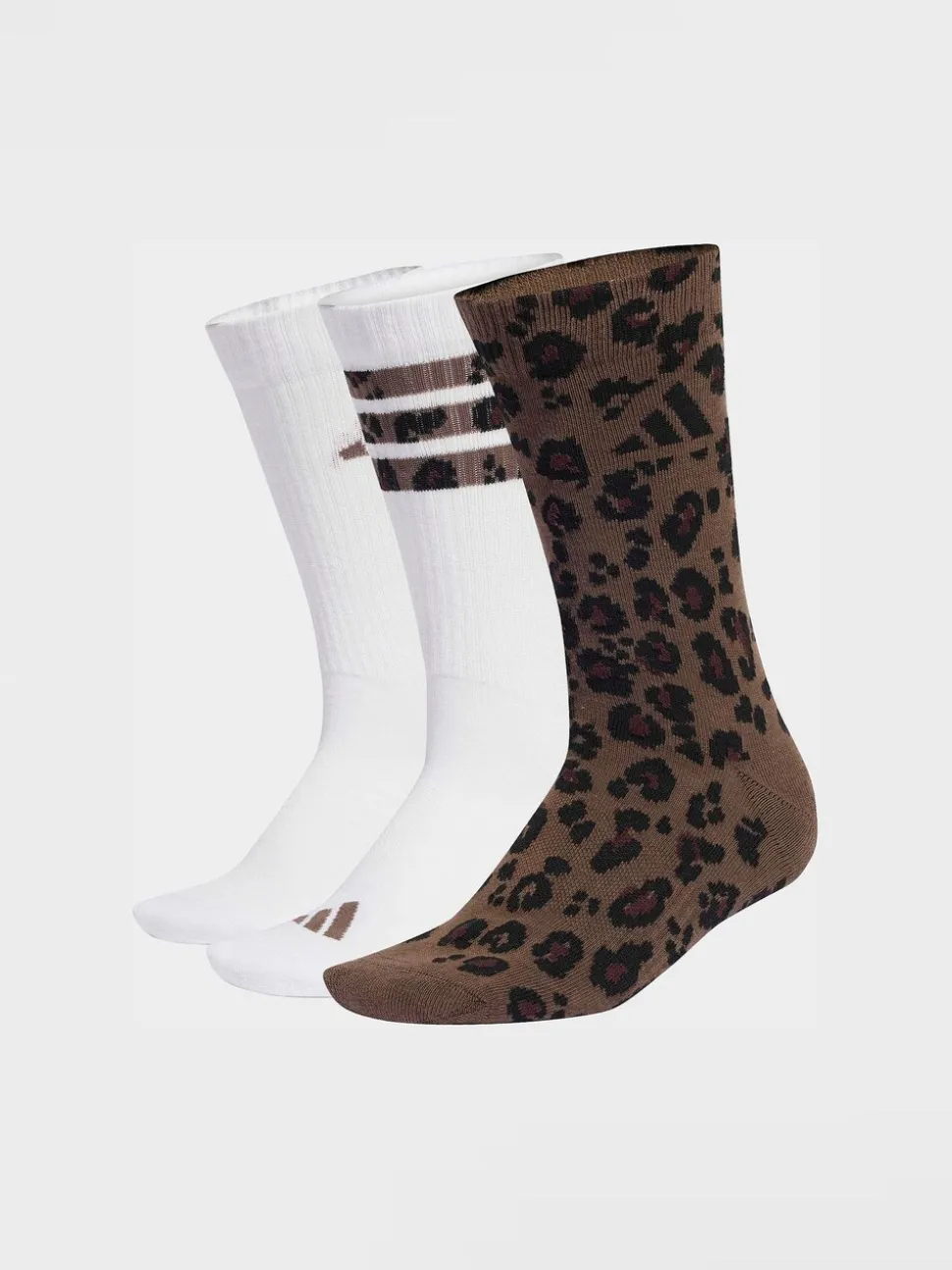 adidas Leopard Print Crew Socks 3 Pack