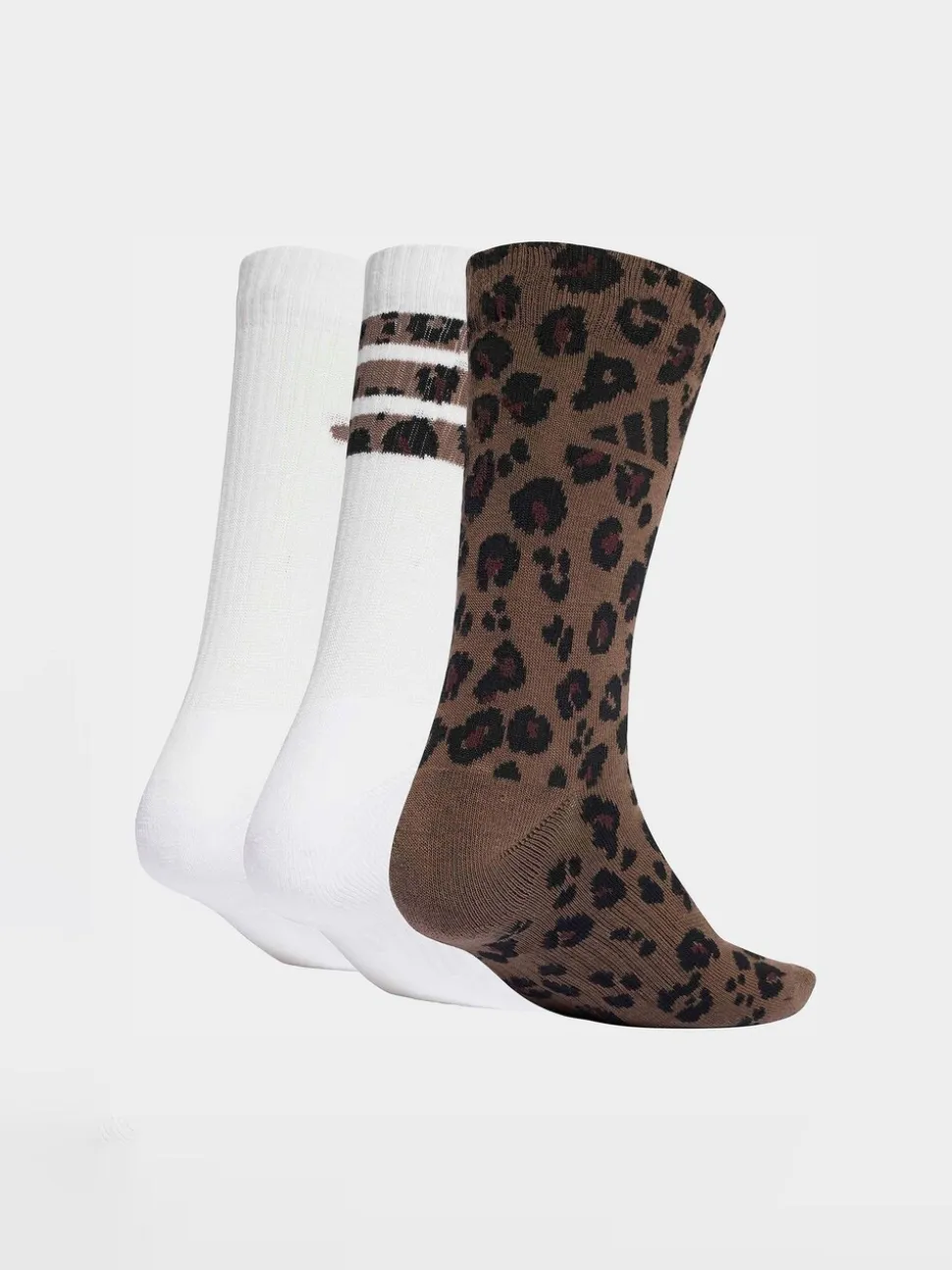 adidas Leopard Print Crew Socks 3 Pack