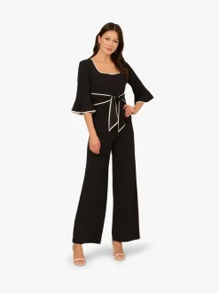 Adrianna Papell Ruffle Sleeve Jumpsuit