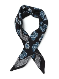 Aela Blue Paisley Scarf