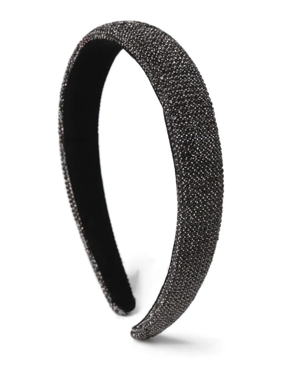 Aela Grey Sparkle Puff Headband