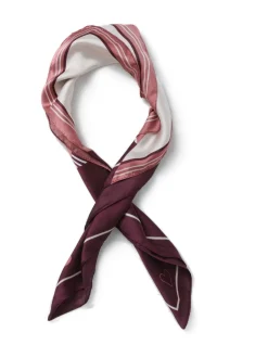 Aela Purple Striped Scarf