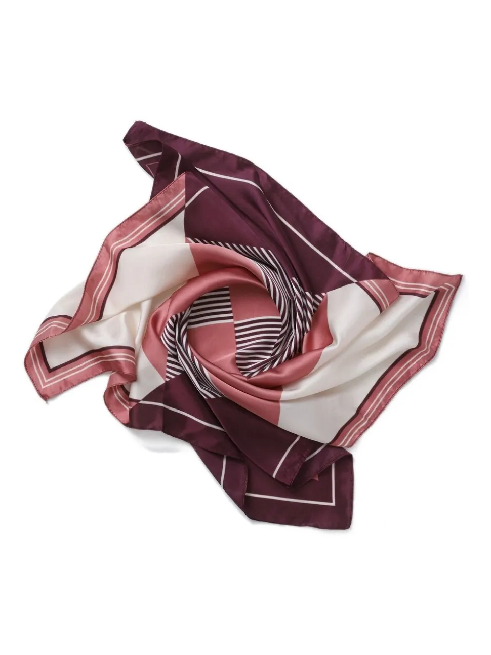 Aela Purple Striped Scarf