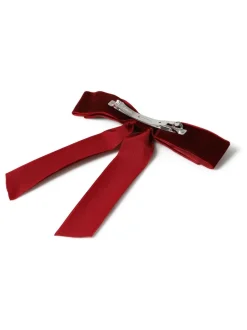 Aela Red Velvet Hair Bow