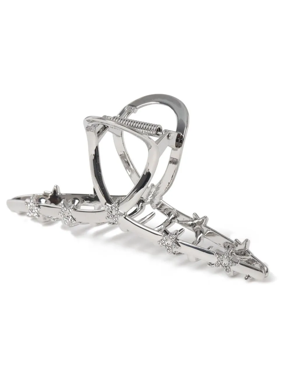 Aela Silver Tone Metal Star Hair Claw