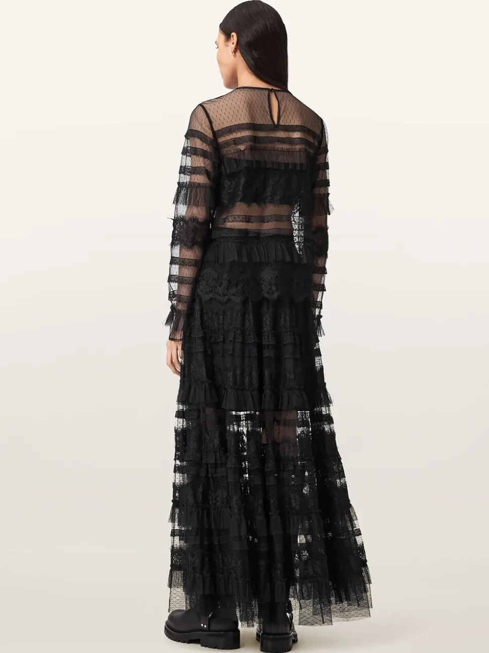 AllSaints Arlea Tulle Skirt