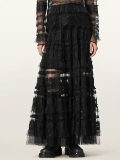 AllSaints Arlea Tulle Skirt