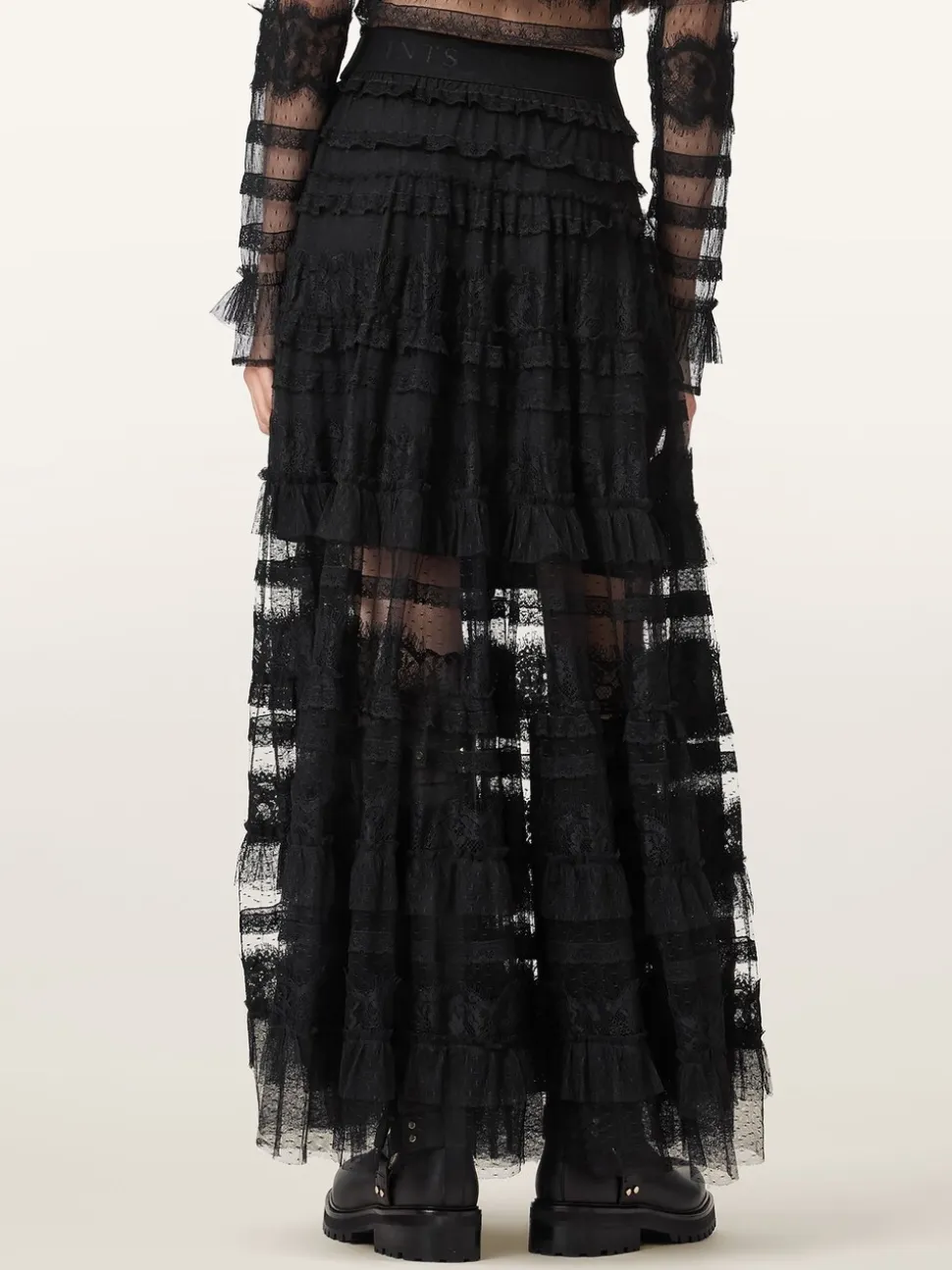 AllSaints Arlea Tulle Skirt