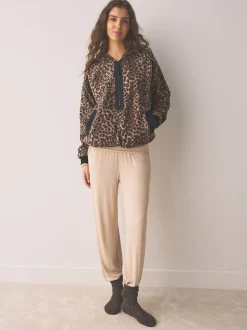 Animal - Fleece met korte rits en borgvoering