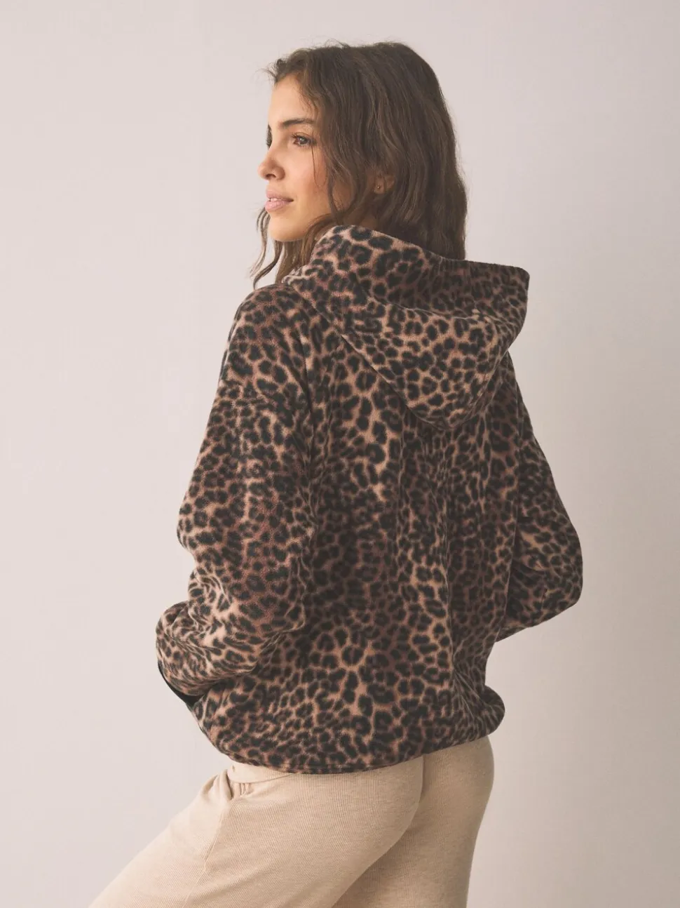 Animal - Fleece met korte rits en borgvoering