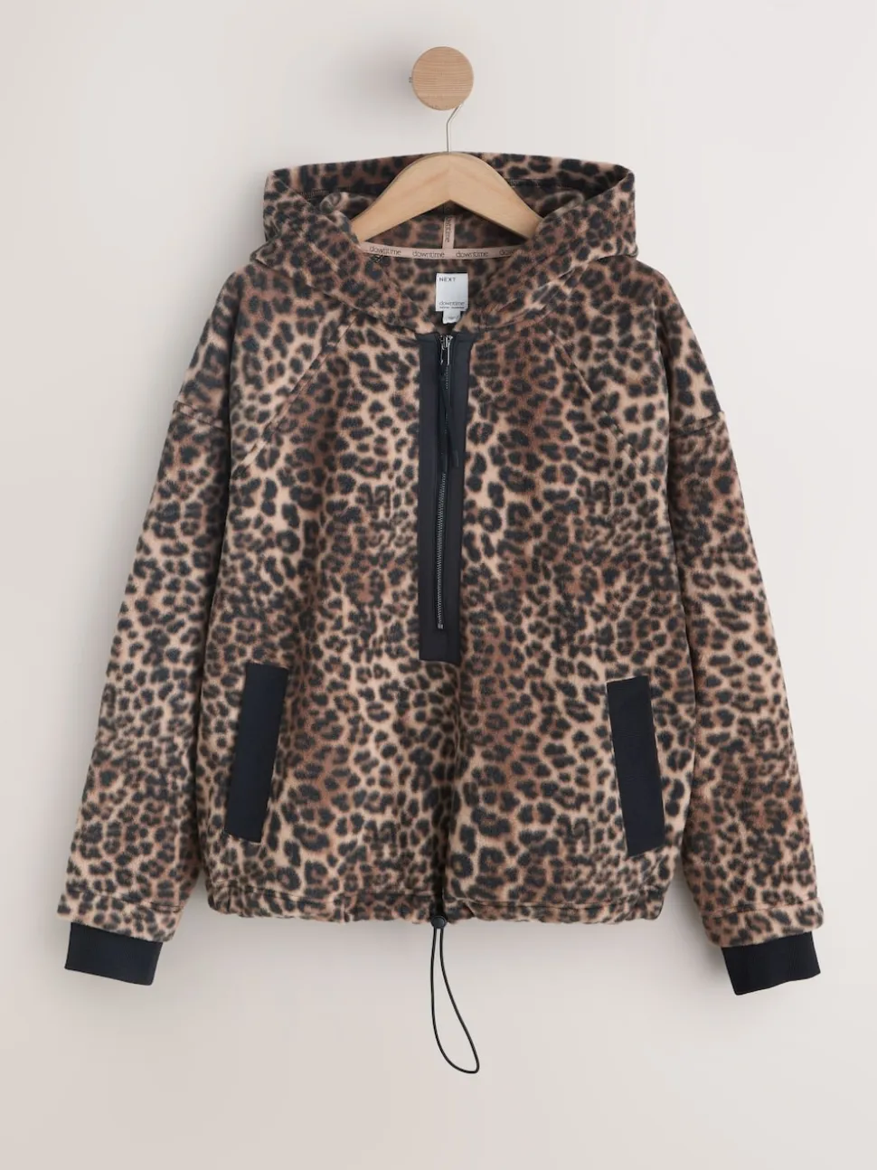 Animal - Fleece met korte rits en borgvoering
