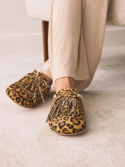 Animal - Fringe Mule Footbed Slippers