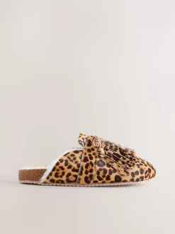 Animal - Fringe Mule Footbed Slippers
