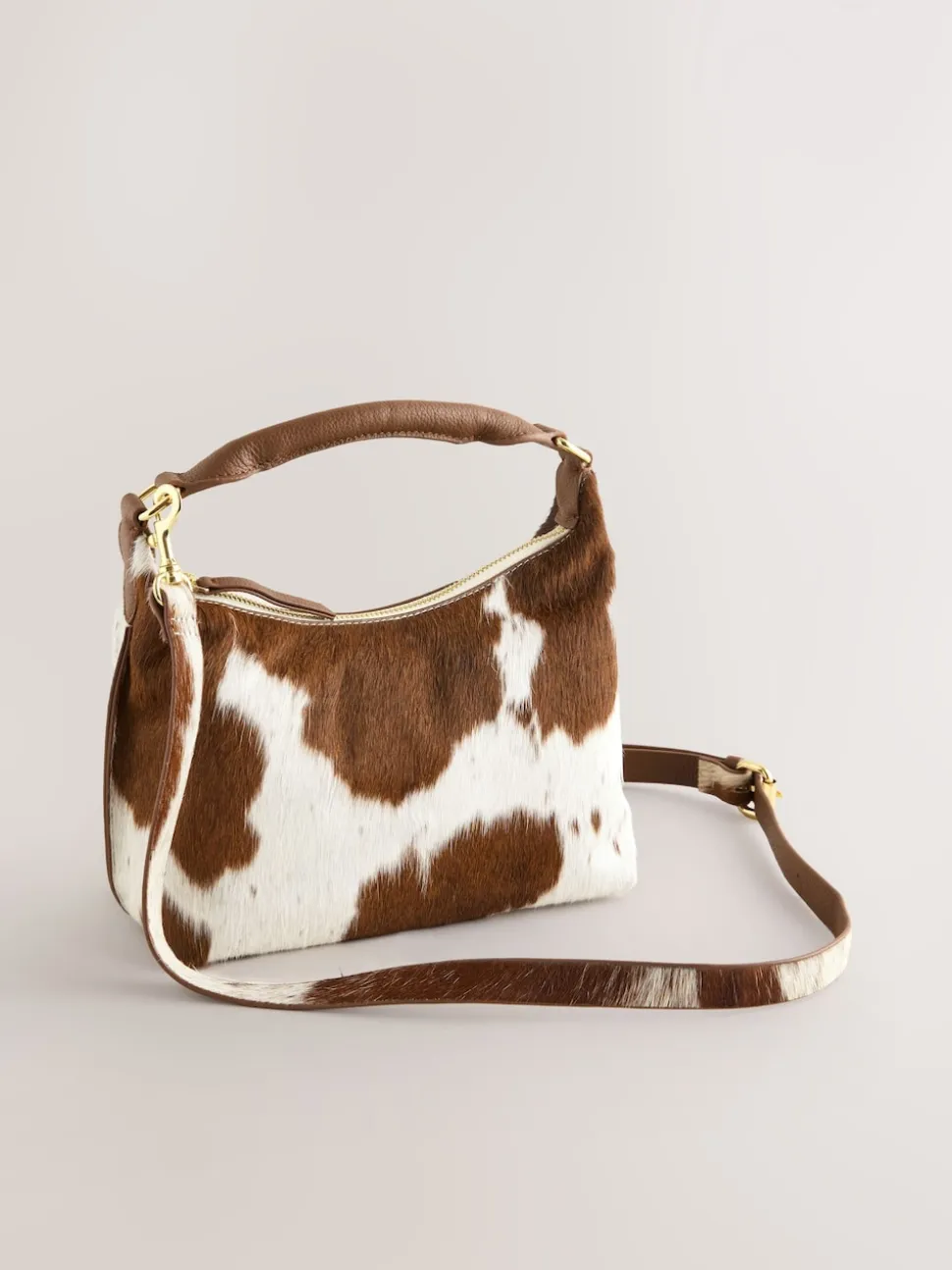 Animal - Leather Scooped Hand Held Bag