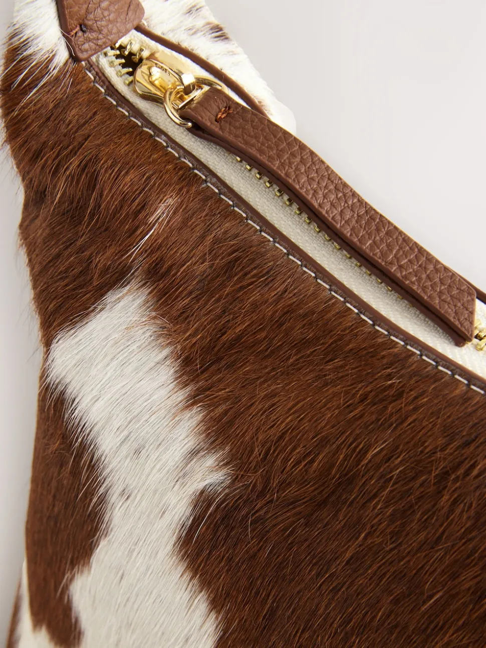 Animal - Leather Scooped Hand Held Bag