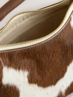 Animal - Leather Scooped Hand Held Bag