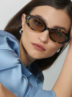 Animal Print Felt Cute Sunglasses