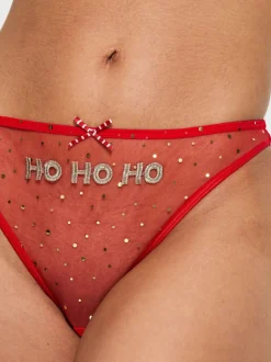 Ann Summers Ho Ho Ho Mesh Knickers