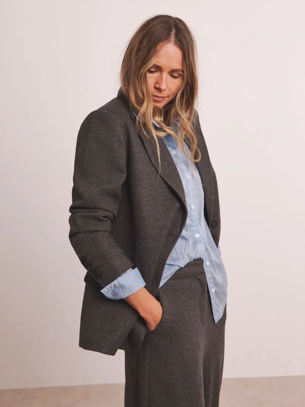 Anthology By JD Williams Premium Herringbone Single Breasted Blazer