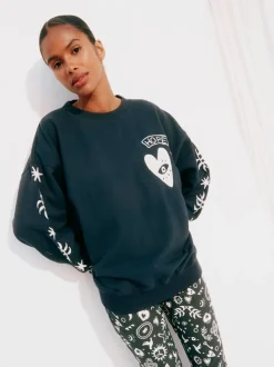 Antraciet - Never Fully Dressed Embroidered Sweatshirt