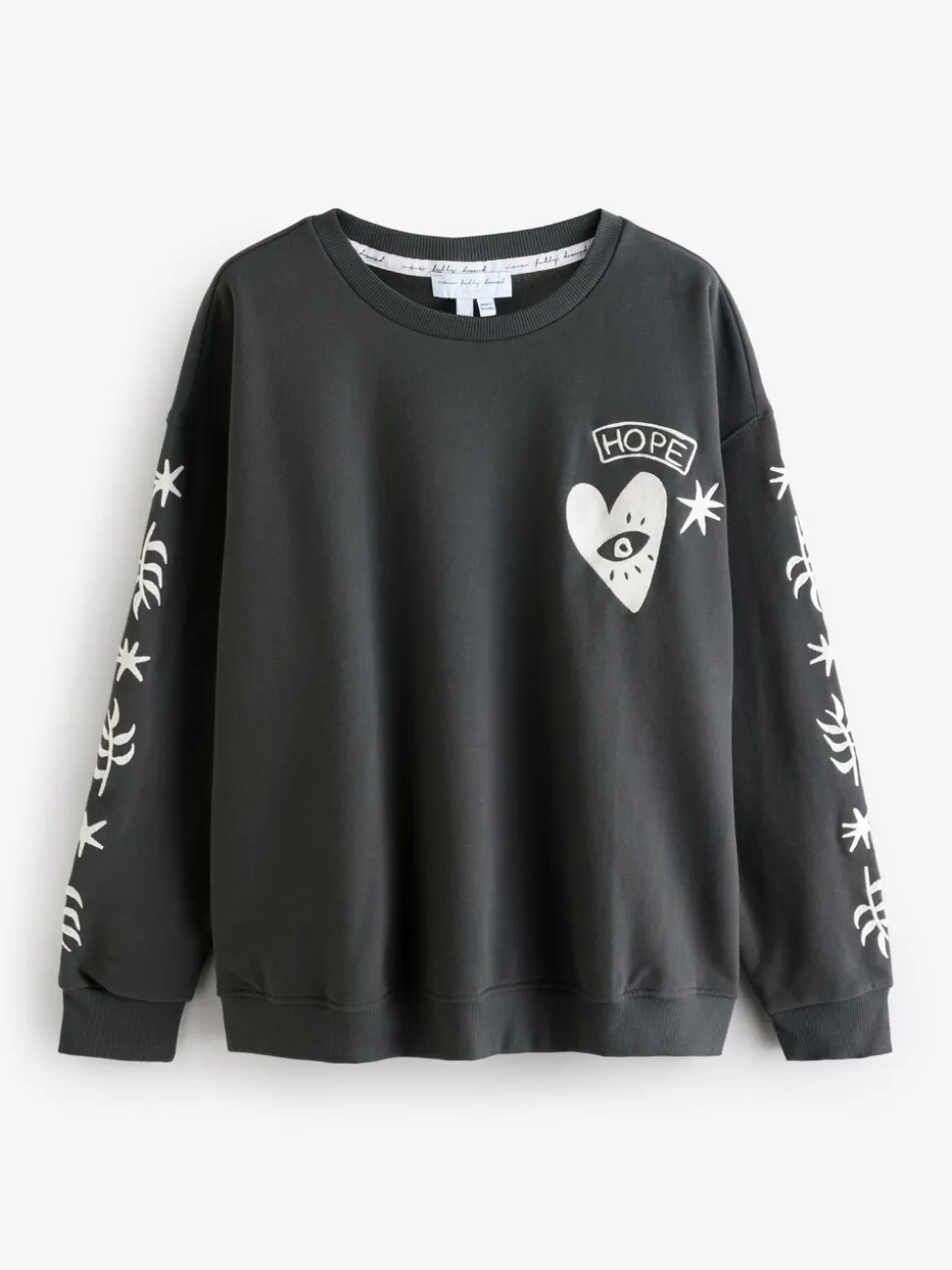 Antraciet - Never Fully Dressed Embroidered Sweatshirt