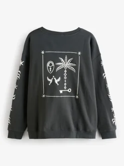 Antraciet - Never Fully Dressed Embroidered Sweatshirt