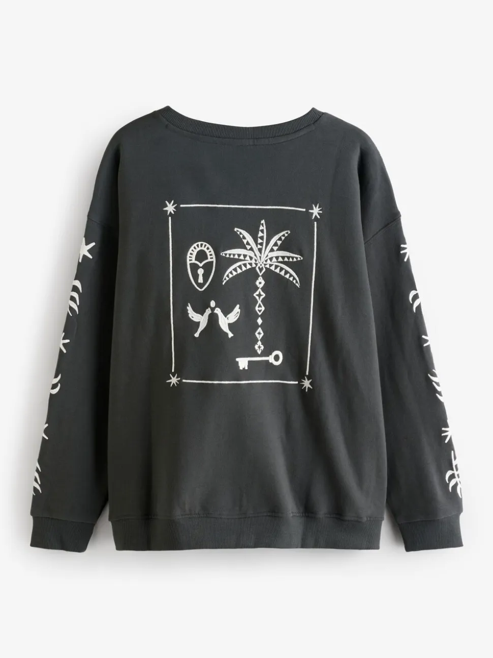 Antraciet - Never Fully Dressed Embroidered Sweatshirt