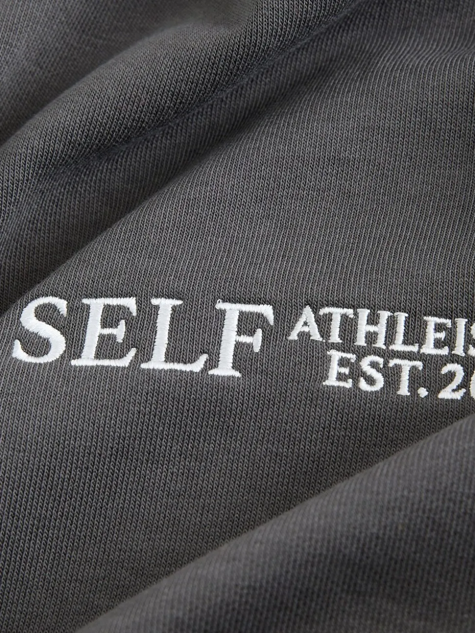 Antraciet - Sweatshirt met korte rits