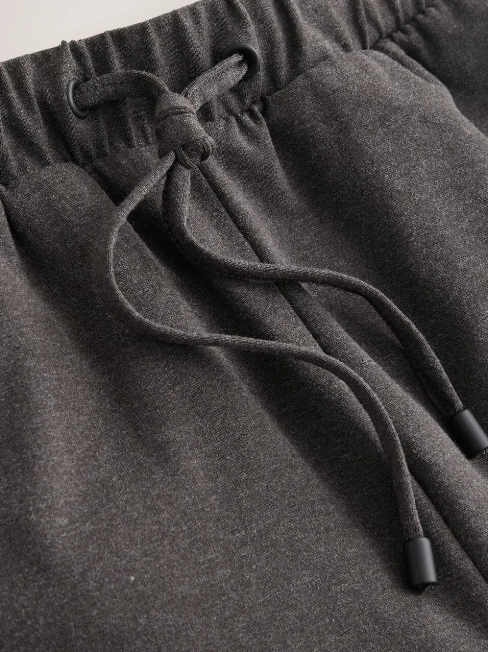 Antraciet - Wide Leg Jersey Joggers