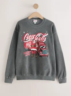 Antracietgrijs Coca-Cola - Kerstsweater