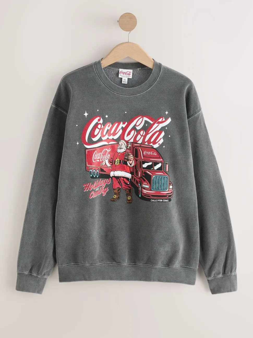 Antracietgrijs Coca-Cola - Kerstsweater