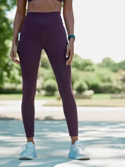 Aubergine - Active Sports Dry Tech Sculpting Leggings