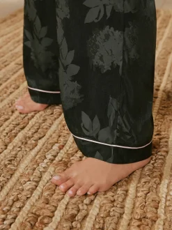 B by Ted Baker Black Jacquard Floral Cami Pyjamas