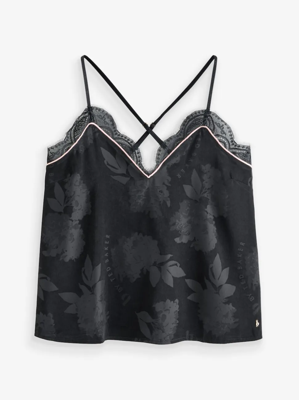 B by Ted Baker Black Jacquard Floral Cami Pyjamas