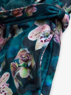 B by Ted Baker Blauwgroene knusse bloemenbadjas