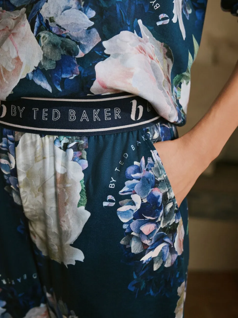 B by Ted Baker Blue Floral Twosie Pyjamas