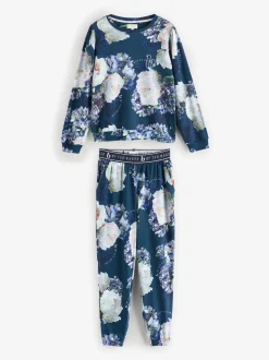 B by Ted Baker Blue Floral Twosie Pyjamas