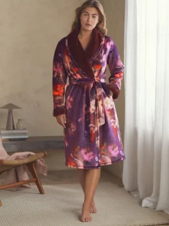 B By Ted Baker bordeauxrode comfortabele kamerjas