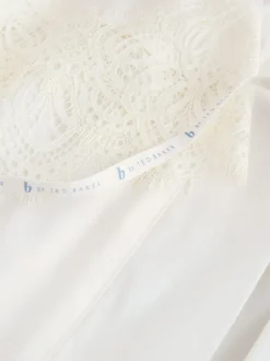 B by Ted Baker Ecru Satin Lace Bridal Robe